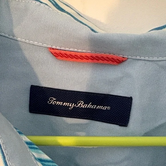 Tommy Bahama Blue and White Striped Shirt - Picture 2 of 3